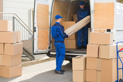 Removal company team helping with a house move in Uxbridge