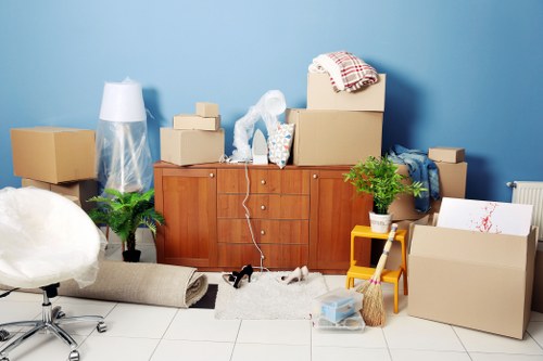 Removal team helping with a home move in Uxbridge