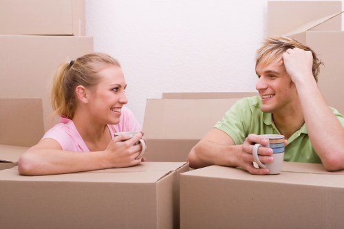 Variety of cardboard boxes for house and office moves