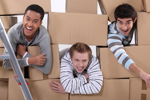 High-rise flat move with lift access and packed boxes