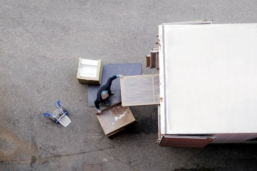 House removalists in Uxbridge unloading belongings into a new home