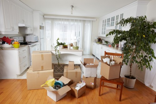 Removal team handling furniture during home moves in Uxbridge
