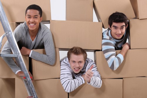 Office furniture dismantling and setup during relocation