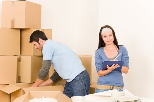Office packing and transport for a commercial move in Uxbridge