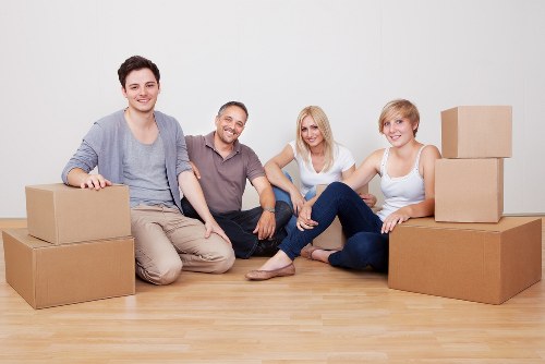 Professional movers planning house removals in Uxbridge on moving day