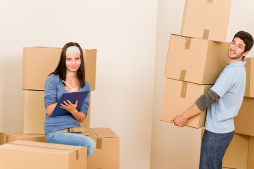 Professional movers handling a Uxbridge apartment relocation